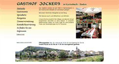Desktop Screenshot of gasthof-jockers.de